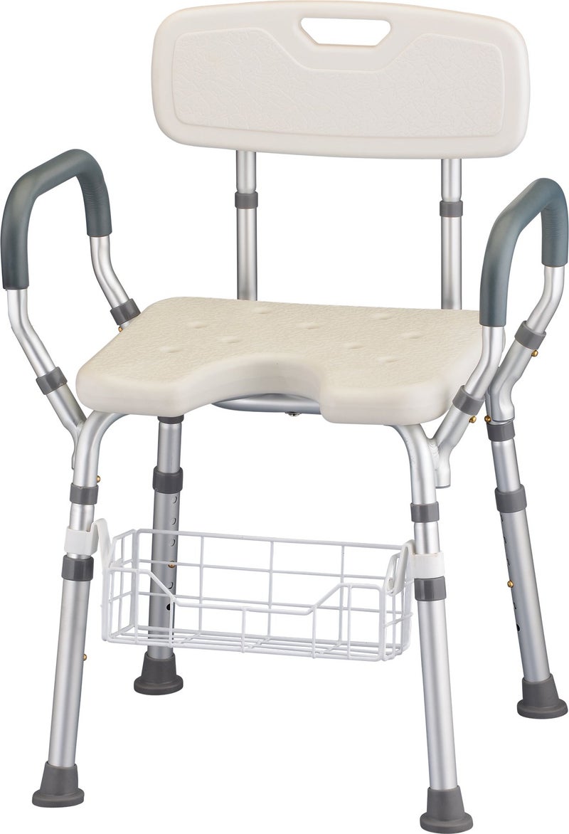 نوفا دش كرسي سلة ملحق شامبو وحامل الصابون للاستحمام وحمام كرسي سلة العلبة للحمام والاستحمام كرسي عالمي مناسب - Image 4