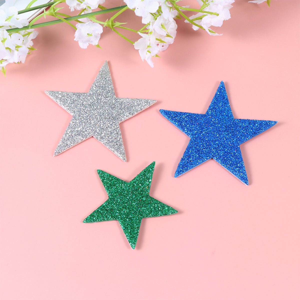 Lip Shape Sticker Generic 100 Pcs Shape Glitter Stickers Self Adhesive Sponge Sticker for ...
