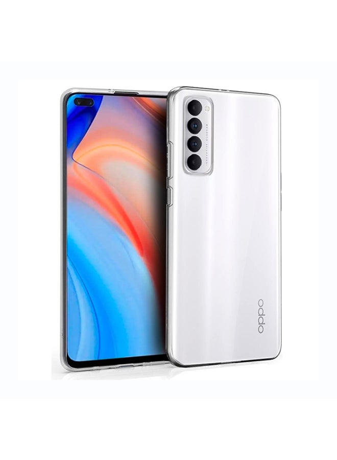O Ozone Military Grade Clear Case Compatible With Oppo Reno4 Pro 4G| Transparent Shockproof Protective Cover | Anti-Yellow Hard PC + Soft TPU Hybrid Case | Drop Protection & Slim Design - Image 1