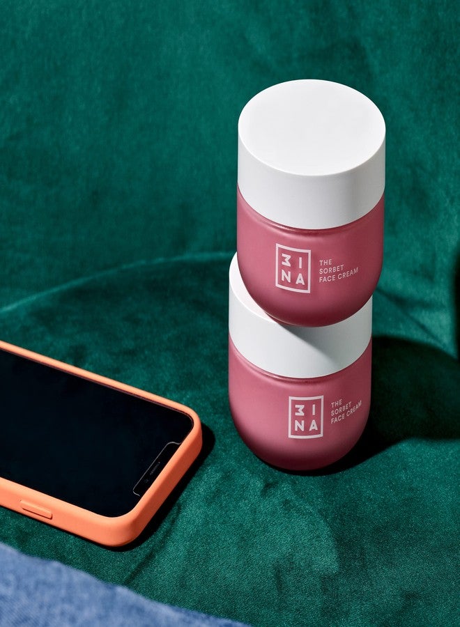 3INA MAKEUP - Vegan - Cruelty Free - The Sorbet Face Cream - Coral - Moisturizing - Soothing - Nourishing - Light Weight Texture - Image 4