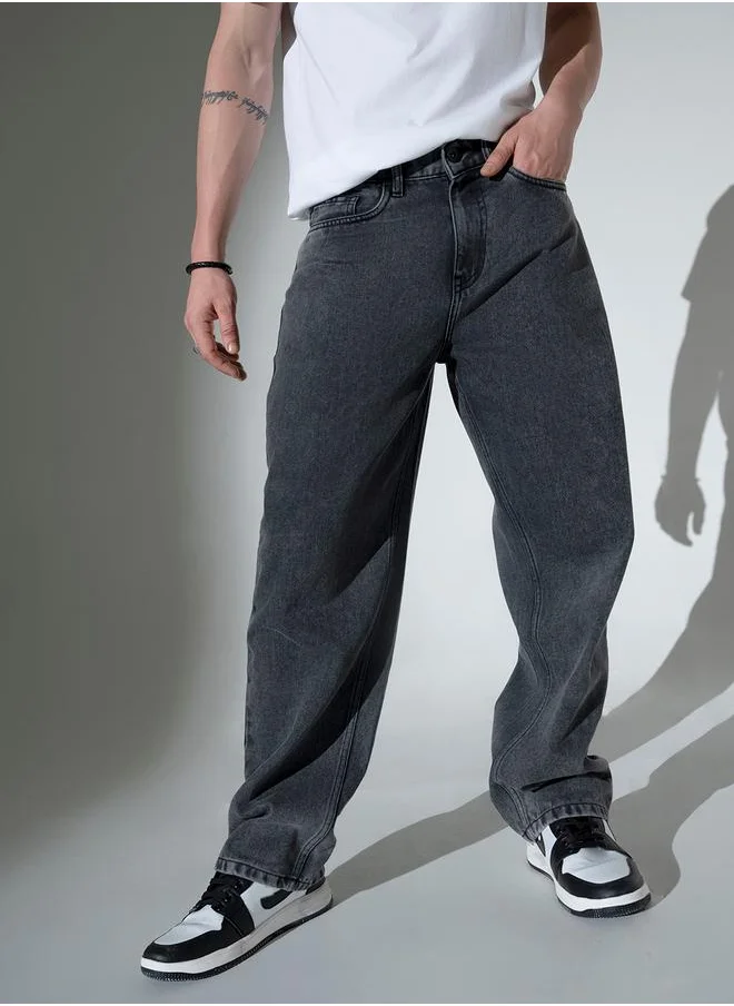 هوبرهولمي Hubberholme Mid Rise Relaxed Fit Faded Jeans