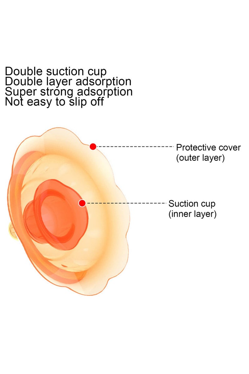 Mr. Penda 2 Pcs Nipple Shield for Nipples Protection, Nursing Cover for Feeding Women & Breastfeeding Supplies (Brown) - Image 3