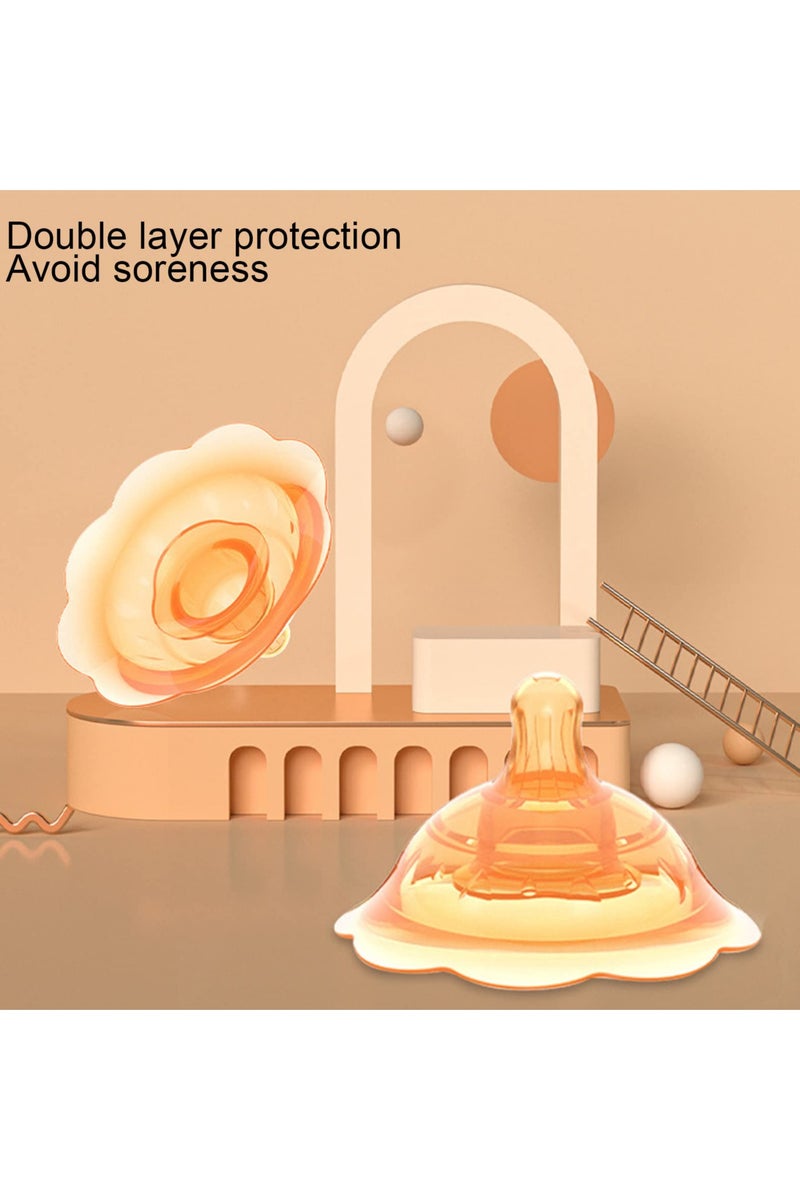 Mr. Penda 2 Pcs Nipple Shield for Nipples Protection, Nursing Cover for Feeding Women & Breastfeeding Supplies (Brown) - Image 5