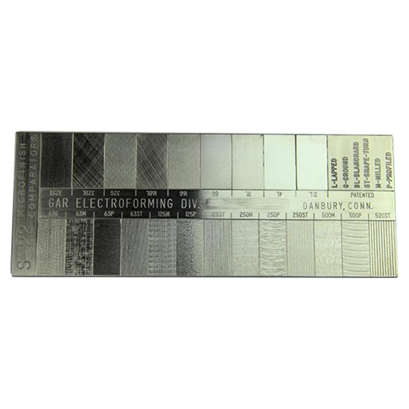 GAR S-22 22 Speciman Surface Roughness Comparator (AS9000 Compliant) - Image 1