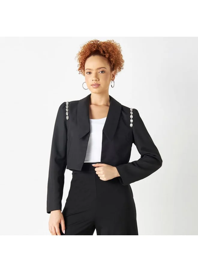 2Xtremz 2Xtremz Lightweight Jacket with Oversized Collar and Long Sleeves