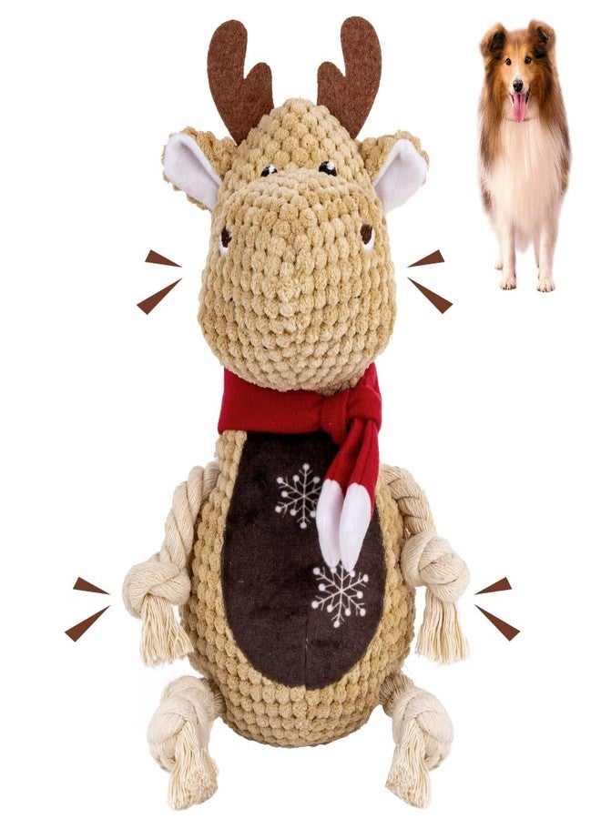 Knowfunn Dog Squeaky Toys,Dog Chew Toys Durable Cute Interactive Plush Dog Toys with Crinkle Paper Christmas Dog Toys for Puppy Small Medium Large Dogs - Image 1