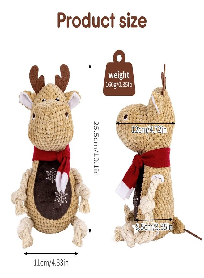 Knowfunn Dog Squeaky Toys,Dog Chew Toys Durable Cute Interactive Plush Dog Toys with Crinkle Paper Christmas Dog Toys for Puppy Small Medium Large Dogs - Image 4