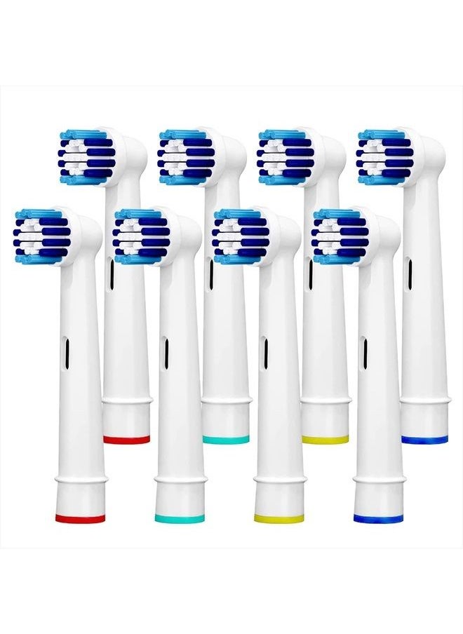 PEPECARE 8 Pack Replacement Brush Heads Compatible Toothbrush Heads for Braun Oral-B Professional Care 500 600 1000 2000 2500 3000 5000 7000 and More Vitality Pro Smart Genius Electric Toothbrushes  - Image 1