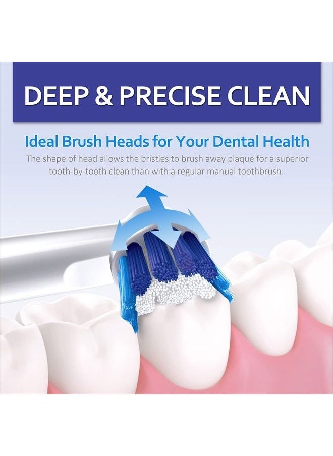 PEPECARE 8 Pack Replacement Brush Heads Compatible Toothbrush Heads for Braun Oral-B Professional Care 500 600 1000 2000 2500 3000 5000 7000 and More Vitality Pro Smart Genius Electric Toothbrushes  - Image 2