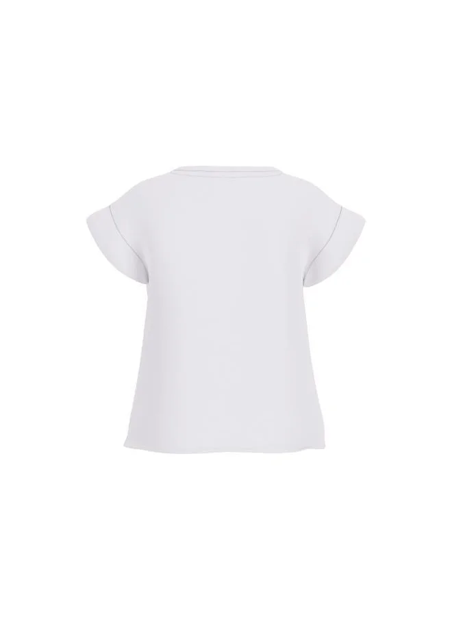 جس Kids Logo Short Sleeve T-Shirt