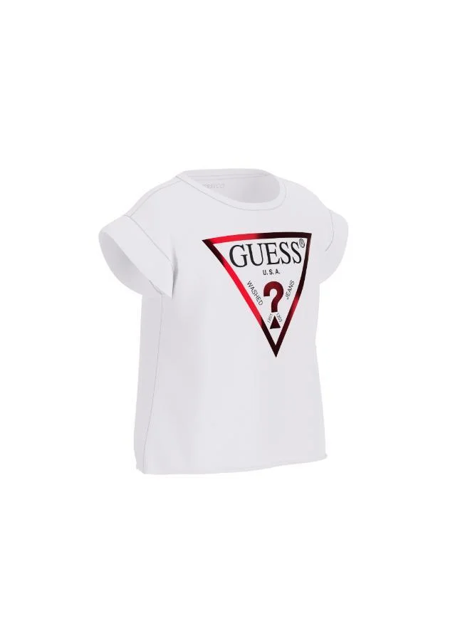 GUESS Kids Logo Short Sleeve T-Shirt