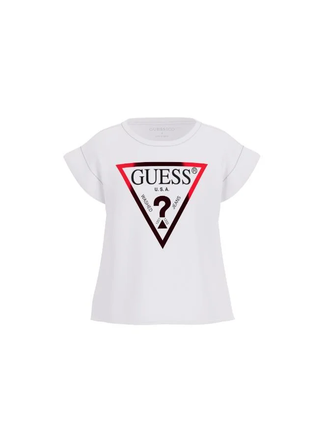جس Kids Logo Short Sleeve T-Shirt