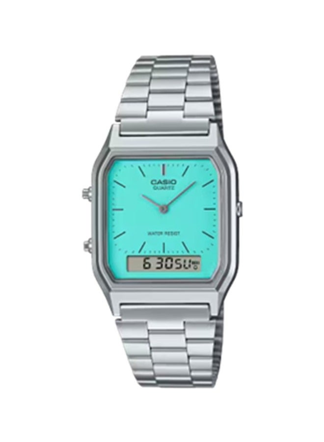 CASIO CASIO Classic Men's and Women's Fashion Multi functional Alloy square Quartz Watch Stainless Steel Strap 31MM - Image 1