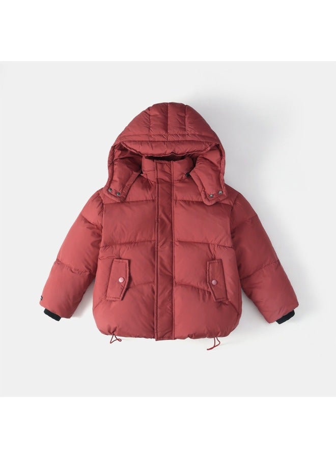 New Winter Style Men Women Kids Children's Thickened Hooded Warm Down Jacket Short Coat Outerwear