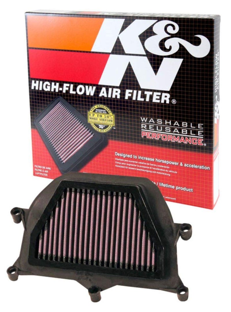KN HighFlow Original Lifetime Engine Air Filter Increase Power  Accerlation Washable Premium Replacement Air Filter Compatible with 20062007 Yamaha YZF R6 YA6006