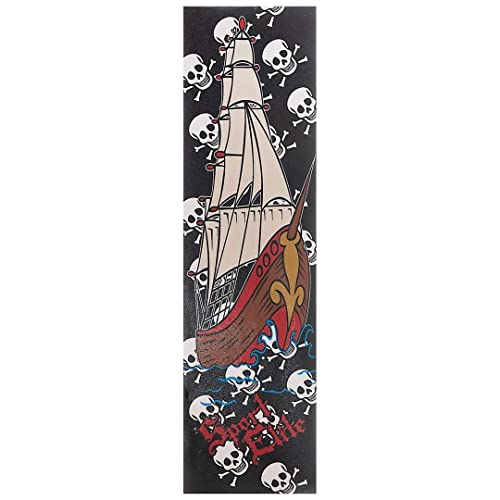 TURBO 9 x 33 Inch Skateboard Grip Tape Sheet Pirate - Image 2