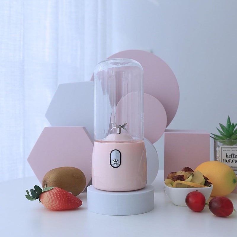POXEFLIP Fruit Juice Mixer Personal Mini Smoothie Blender USB Rechargeable Shake Smoothies Mixer Fruit Juice Blender Individual Juicer Cup for Travel Camping - Image 3