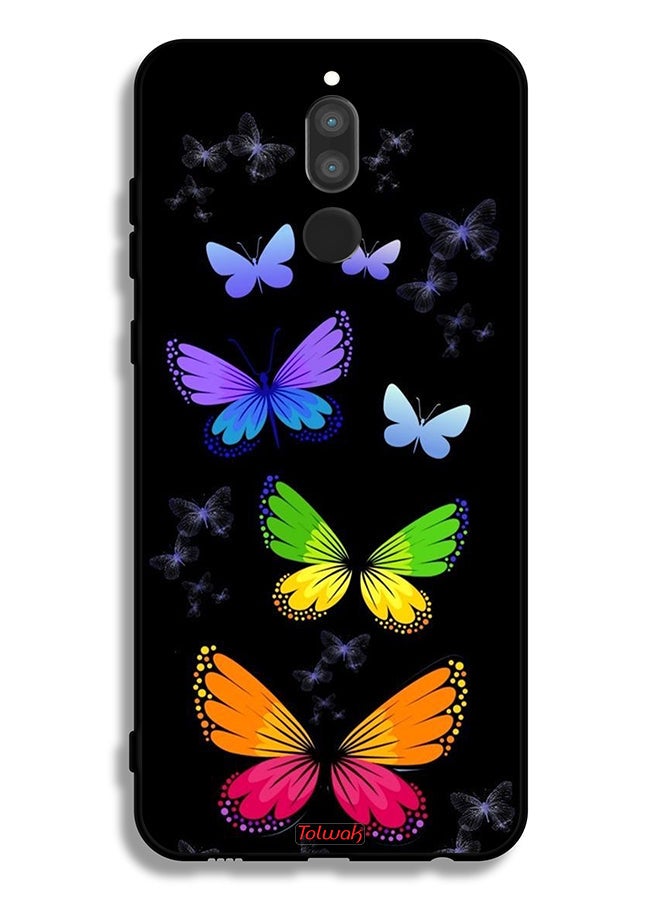 Tolwak Huawei Mate 10 Lite Protective Case Cover Colorful Butterflies - Image 2