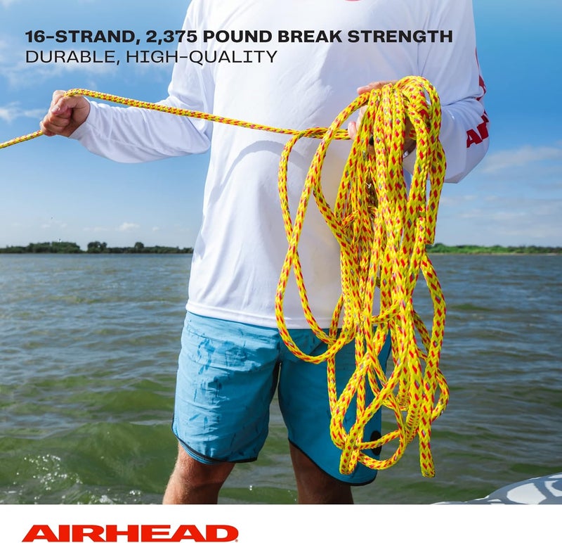 Airhead Reflective Tow Rope for 1-6 Rider Towable Tubes, 60-Feet, Multiple Rider Options Available - Image 4