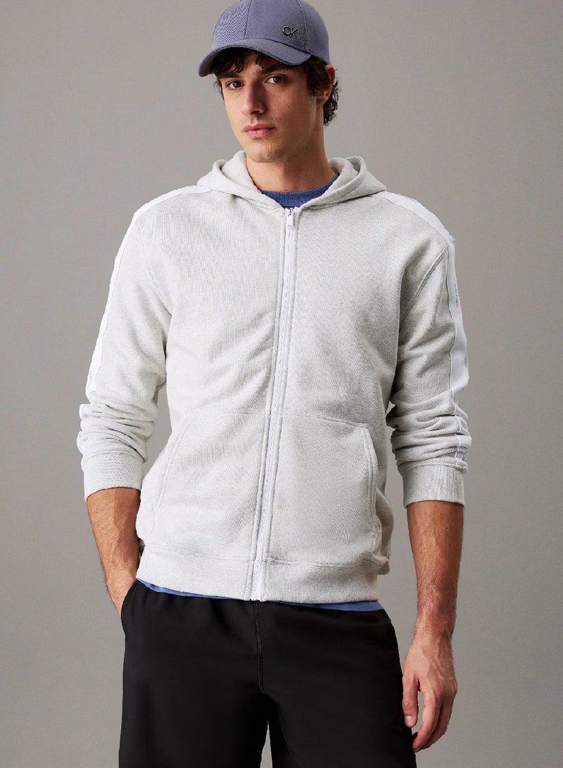 CALVIN KLEIN Fleece Zip Up Hoodie - Image 1