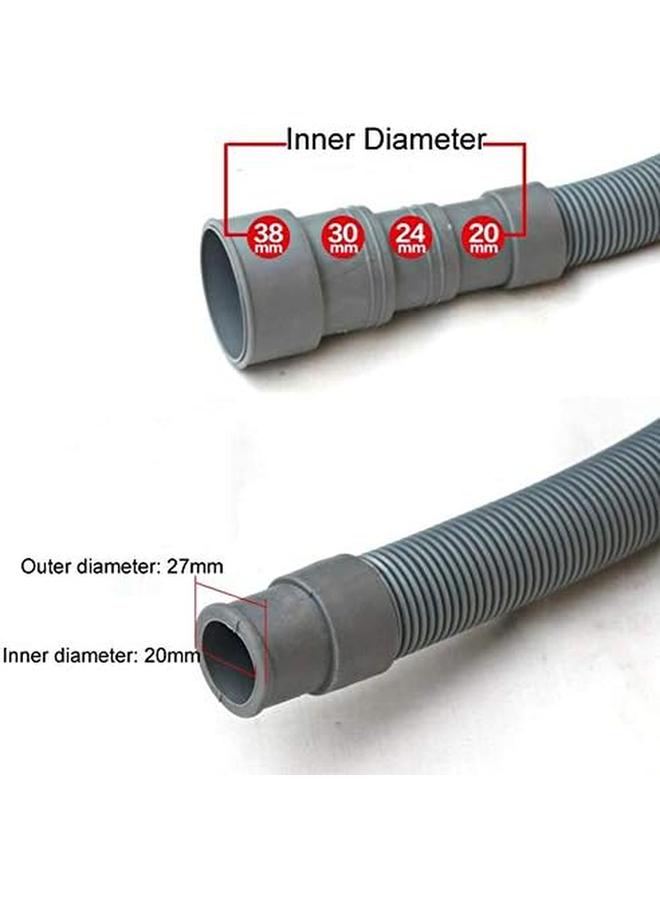 ليزنيرزم 1 قطعة 4.9Ft 1.5M العالمي غسالة استنزاف خرطوم تمديد أنبوب الغسيل غسالة الصحون - Image 2