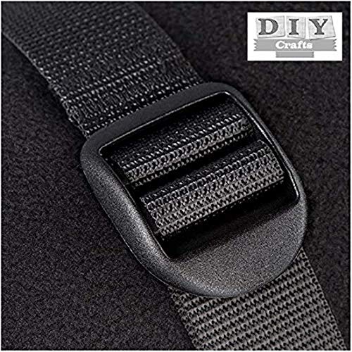 DIY Crafts Lashing Straps Buckle Good for Roof-Top Tie Down Canoes, Carriers Roof Mounted Luggage Cargo Rescue Outdoor Travel Strapping Cord Tape Rope Tied Pull Luggage (Black, 3 Meter Long) - Image 2