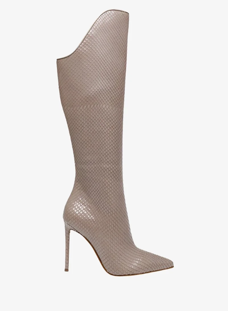 Steve madden va-boom grey snake women's boots