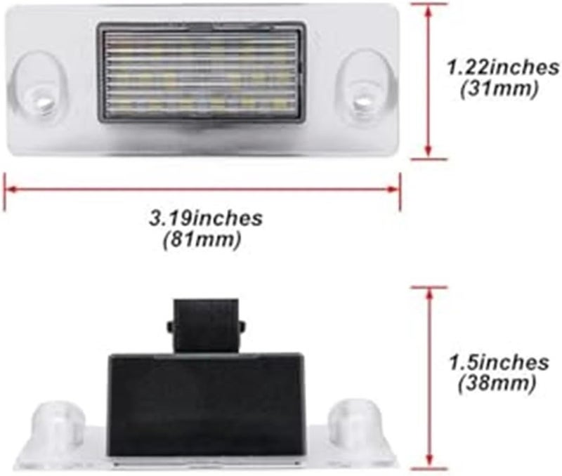 Vuzmode 2Pcs White License Plate Light - Image 5