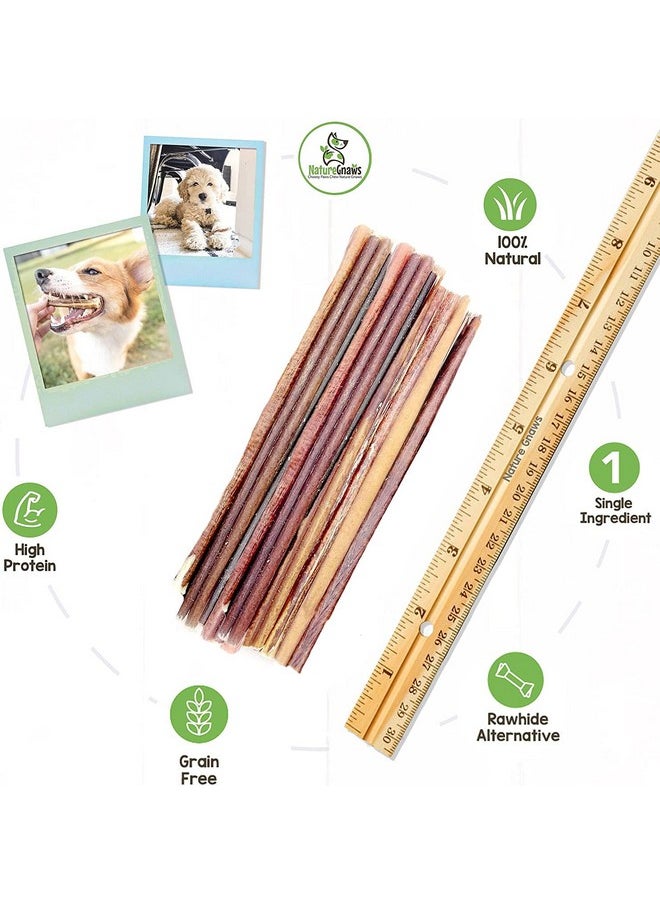 NATURE Extra Thin Bully Sticks For Small Dogs 56" (10 Count)  Long Lasting For Light Chewers And Puppies  Natural Beef Dog Chew Bones  - Image 3