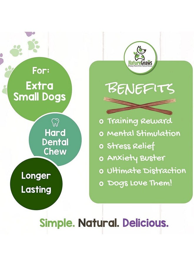 NATURE Extra Thin Bully Sticks For Small Dogs 56" (10 Count)  Long Lasting For Light Chewers And Puppies  Natural Beef Dog Chew Bones  - Image 4