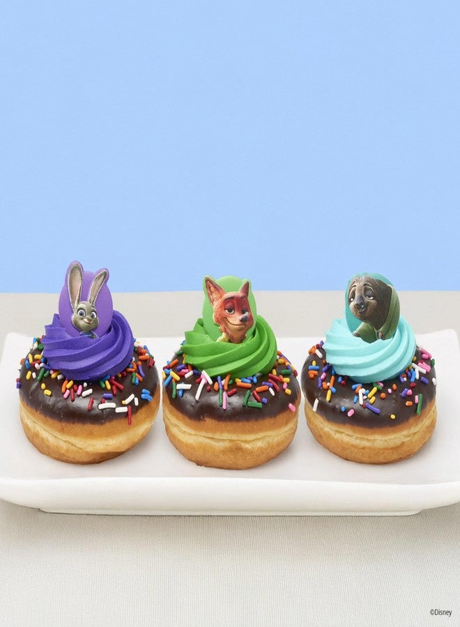 DecoPac Disney's Zootopia Rings, Cupcake Decorations Featuring Judy Hopps, Nick Wilde & Flash Slothmore - 24 Pack - Image 4
