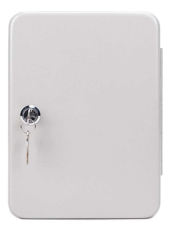 DUNISO 48-Position Key Cabinet With Lock, Resettable Black Digital Safe, Wall Mounted Key Organizer With Colorful Key Label Stickers And Hooks,White  - Image 1