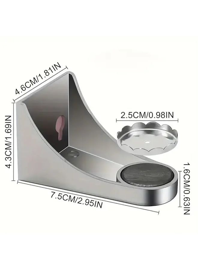 Black No Drill Soap Holder Strong Suction Cup Wall Mounted Soap Dish Quick Dry Anti Drop - Image 3