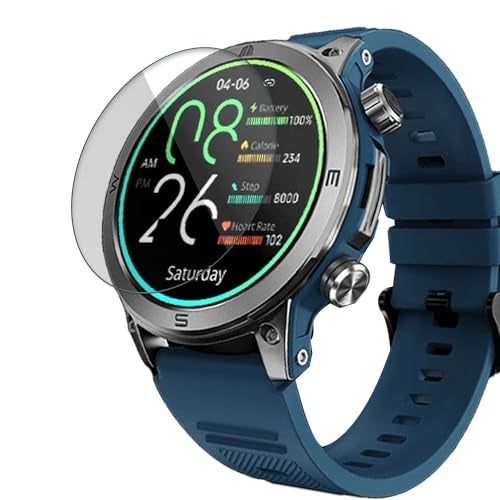 FCS Pack of 3 smart watch screen guard for NoiseFit Endeavour | Edge to Edge Coverage | Ultrathin 0.33mm 9H anti shock flexible screen protector (3) - Image 1