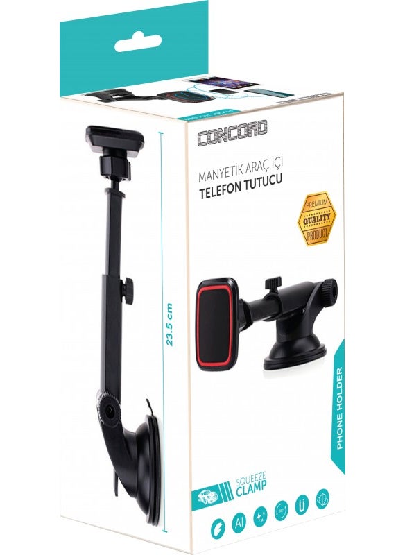 CONCORD CH-110 In-Car Phone Holder with Suction Cup  - Image 2