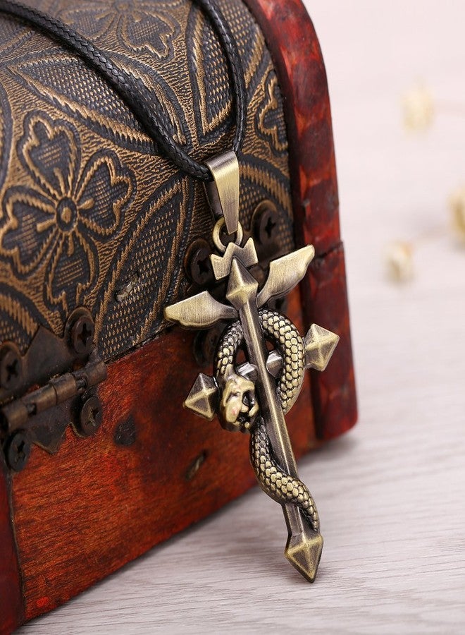 DoubleChin Full Metal Alchemist Necklace - Flamel Necklace - Image 3