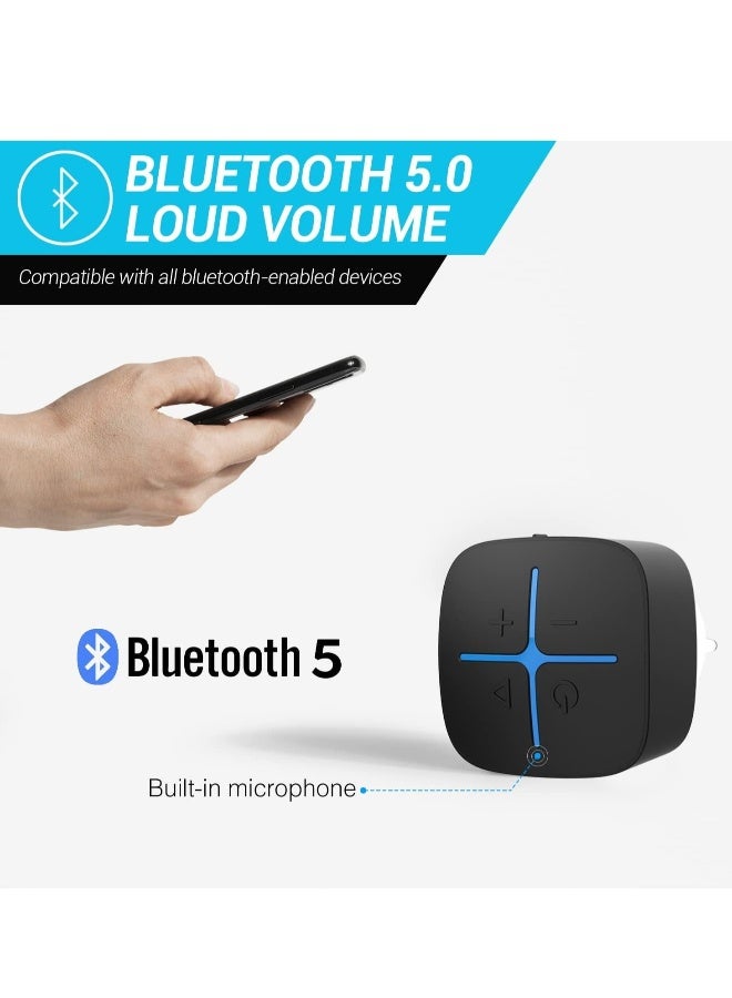 Bluetooth Speaker, Waterproof IP65 Mini Shower Speaker, Lightweight Portable Speakers,Suitable for Travel, Pool, Beach, Biking, Kayak, Gifts for Men, Women - Image 4