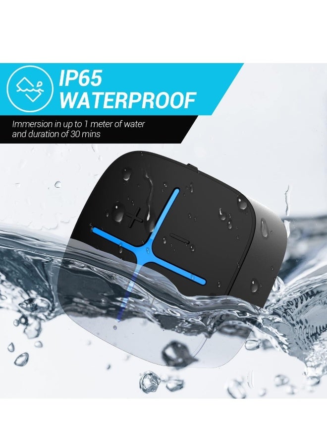 Bluetooth Speaker, Waterproof IP65 Mini Shower Speaker, Lightweight Portable Speakers,Suitable for Travel, Pool, Beach, Biking, Kayak, Gifts for Men, Women - Image 3