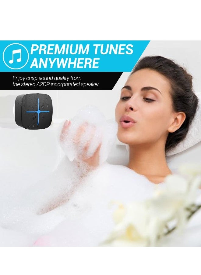 Bluetooth Speaker, Waterproof IP65 Mini Shower Speaker, Lightweight Portable Speakers,Suitable for Travel, Pool, Beach, Biking, Kayak, Gifts for Men, Women - Image 5