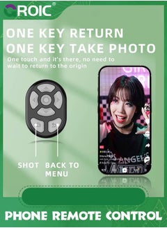 GROIC Scrolling Ring Bluetooth Ring, 2 in 1 Remote Page Turner Clicker & Phone Stand for iPhone iPad Camera Wireless Remote Shutter Selfie Button  - Image 4