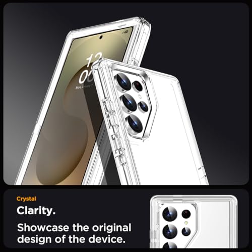 AICase for Samsung Galaxy S25 Ultra Case Clear 3 in 1 Heavy Duty Drop Protection Full Body Rugged Shockproof/Dust Proof 3-Layer Military Protective Tough Durable Cover for Galaxy S25 Ultra 6.9"_1 - Image 3