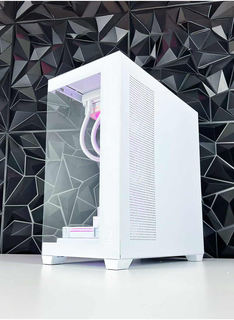 Game Sekret HiFly Magna Gaming PC - Intel Core i7-12700 Processor | NVIDIA 4060Ti 16GB GPU | 32GB DDR4 RAM | 2TB M.2 NVMe SSD + 2TB HDD | 240mm Liquid Cooler | WiFi + Bluetooth Ready | Windows 11 Pro | Game Sekret Desktop Computer Tower (White)  - Image 4