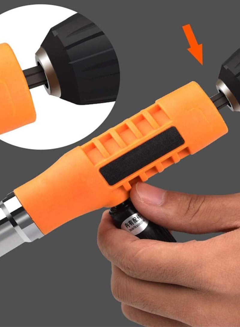 GGOOT Cordless Drill Electric Rivet Gun Adapter, Electric Rivet Nut Machine Riveting Tool Riveting Insert Nut Hand Tool Kit for 2.4-4.8Mm Rivets Interface Hardware Supplies Accessories - Image 3