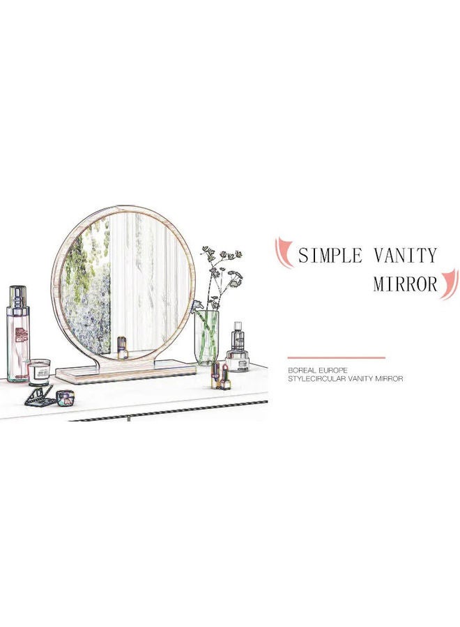 مرآة بمصباح LED ذكي يعمل باللمس مقاس 40x13x43 سم أبيض - Image 2