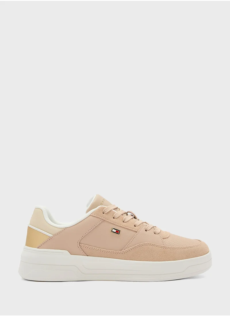 TOMMY HILFIGER Logo Detail Lace Up Low Top Sneakers