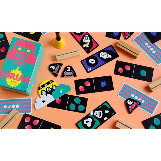 Oink Games Durian, Fast-Paced Japanese Deduction & Bluffing Game, Ages 7+ | Jungle-Themed Fun for Family & Friends, Wood, Compact & Portable: Easy to take anywhere, ensuring fun at home or on the go - Image 2