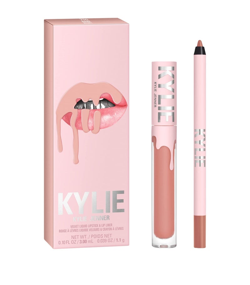 Kylie Cosmetics مجموعة أحمر الشفاه من كايلي جينر - (بار) أحمر شفاه سائل وقلم تحديد الشفاه غير لامع - Image 1