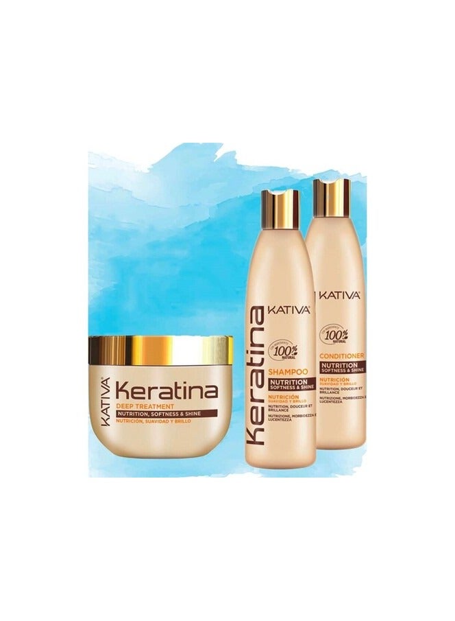 كاتيفا شامبو كاتيفا كيراتينا للتغذية والنعومة واللمعان 355 مل - Image 2