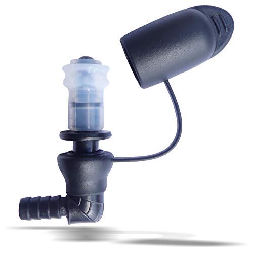 FREEMOVE Hydration Water Bladder Bite Valve Mouthpiece Replacement - Leak-Proof, Easy-to-Use Pull/Push Shutoff Valve with Dust Cover - Compatible with Hiking Water Backpack with Bladder or Hydration Pack - Image 1