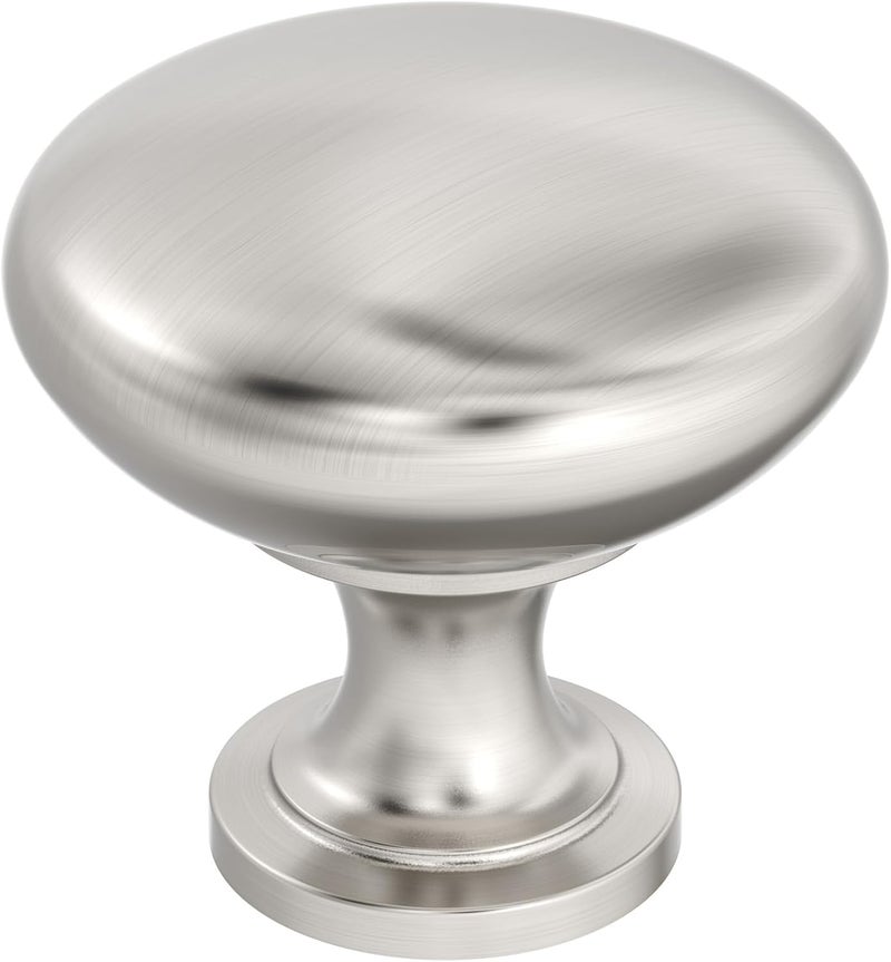 Amerock Cabinet Knob Satin Nickel 114 inch 32 mm Diameter Edona Drawer Knob Cabinet Hardware Pack of 1